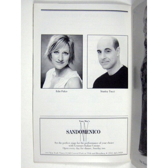 Frankie and Johnny Clair de Lune Playbill October 2002 Eddie Falco Stanley Tucci - Picture 5 of 8